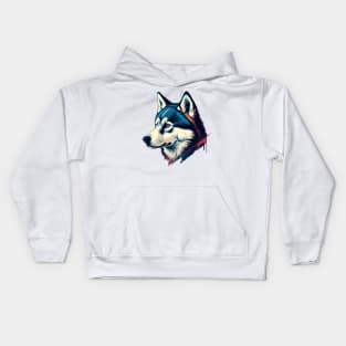 I LOVE MY HUSKY DOG Kids Hoodie